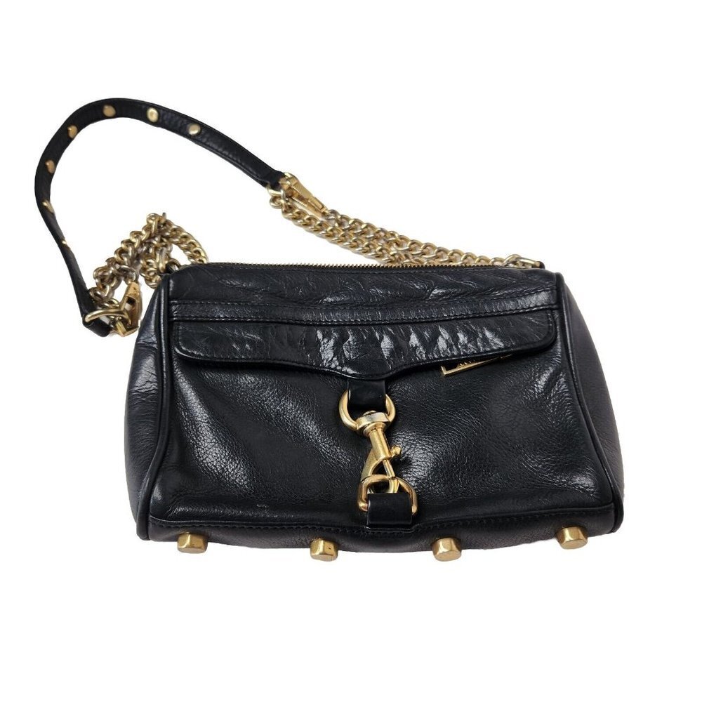 Rebecca Minkoff Mini Mac Purse Black Leather